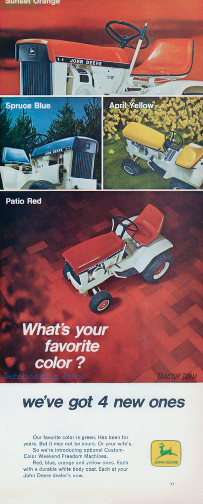 Patio Series Tractor ad