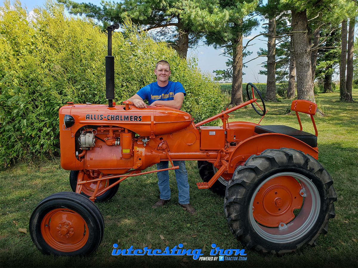 allis chalmers b tractor at a putney auction service sale