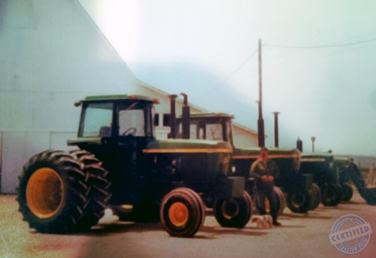 grandpa's tractor is 3rd from the left