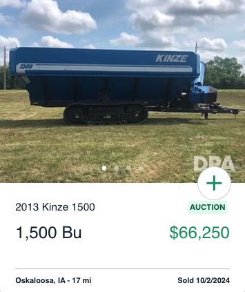 Kinze 1500 Grain Cart