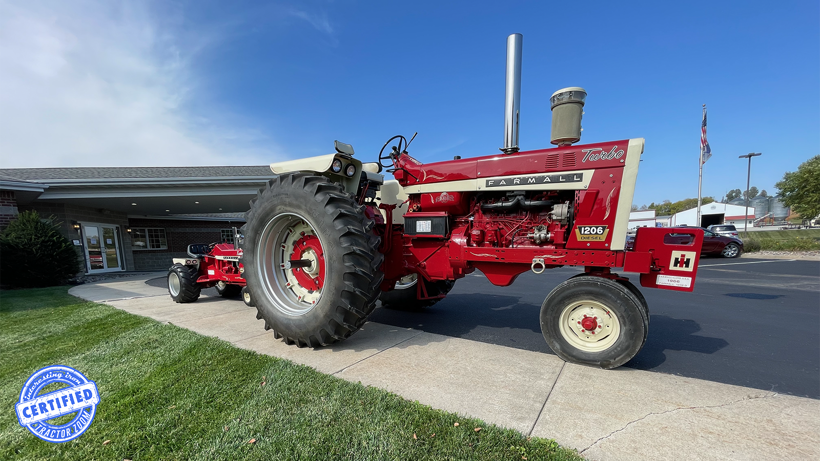 Side view of a Farmall Land 1206