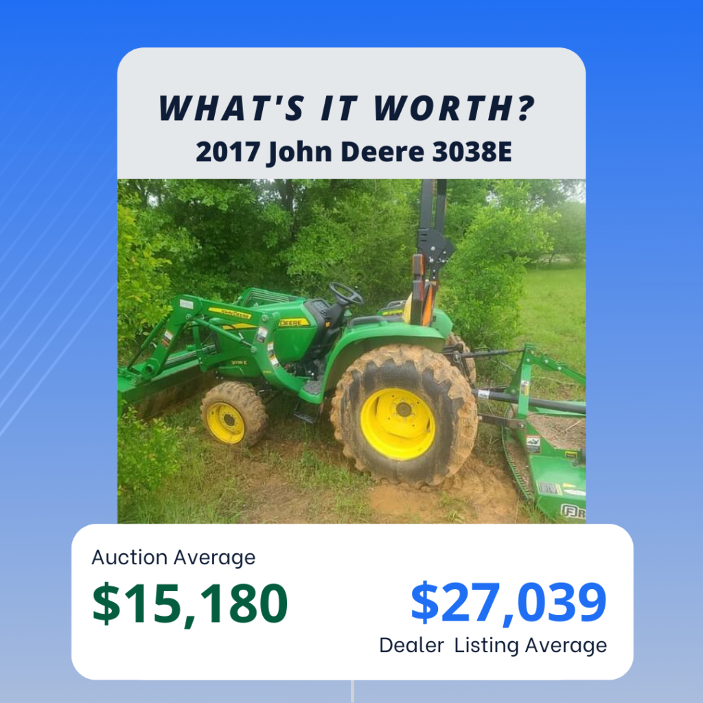 What is my John Deere 3038E worth?