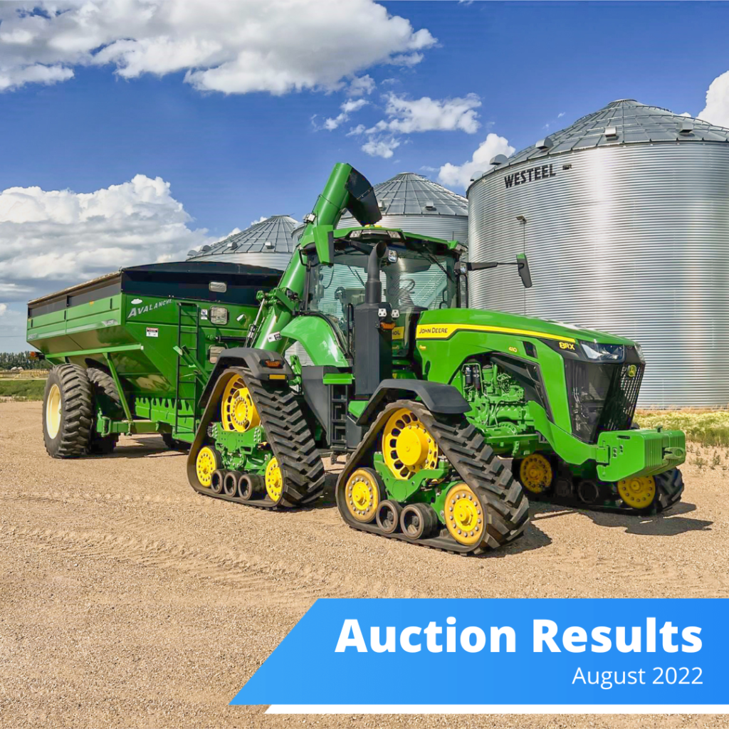 August 2022 auction results