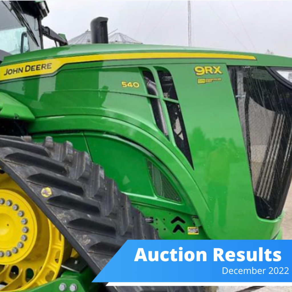 December 2022 Auction Results