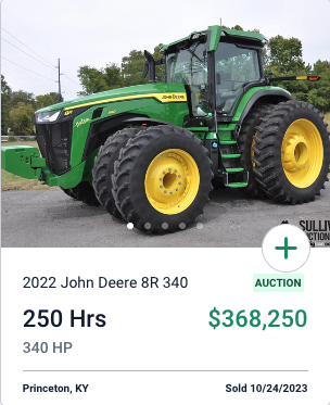 John Deere 8R 340 October Auction